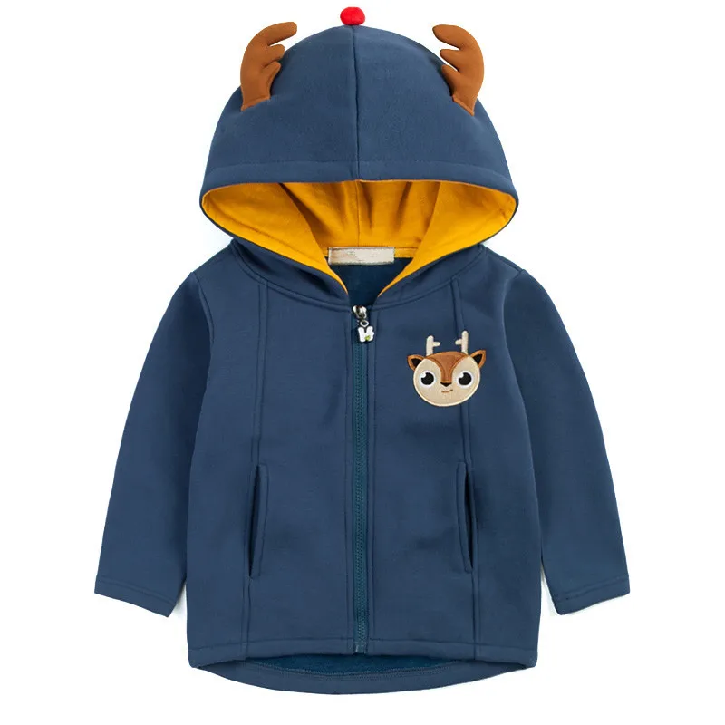 Children Unisex Cartoon Jackets Winter Autumn Casual Hooded Coat 3 4 6 8 9 Years | Детская одежда и обувь