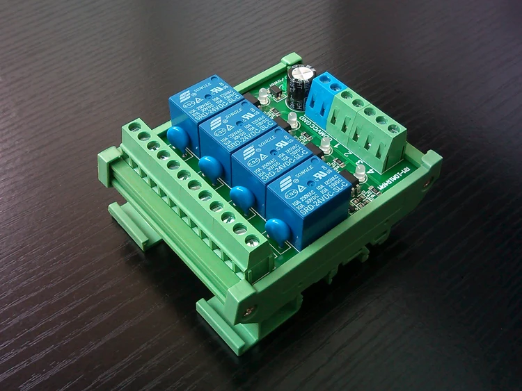 4 channel photoelectric isolation relay module control board drive for PNP/NPN PLC 3.3V 5V 12V 24V 220V 10A Load SPST | Компьютеры и