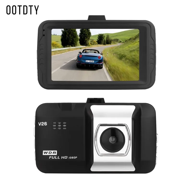OOTDTY 3 дюймовый TFT ЖК экран Автомобильный видеорегистратор камера Full HD 1080P угол 140