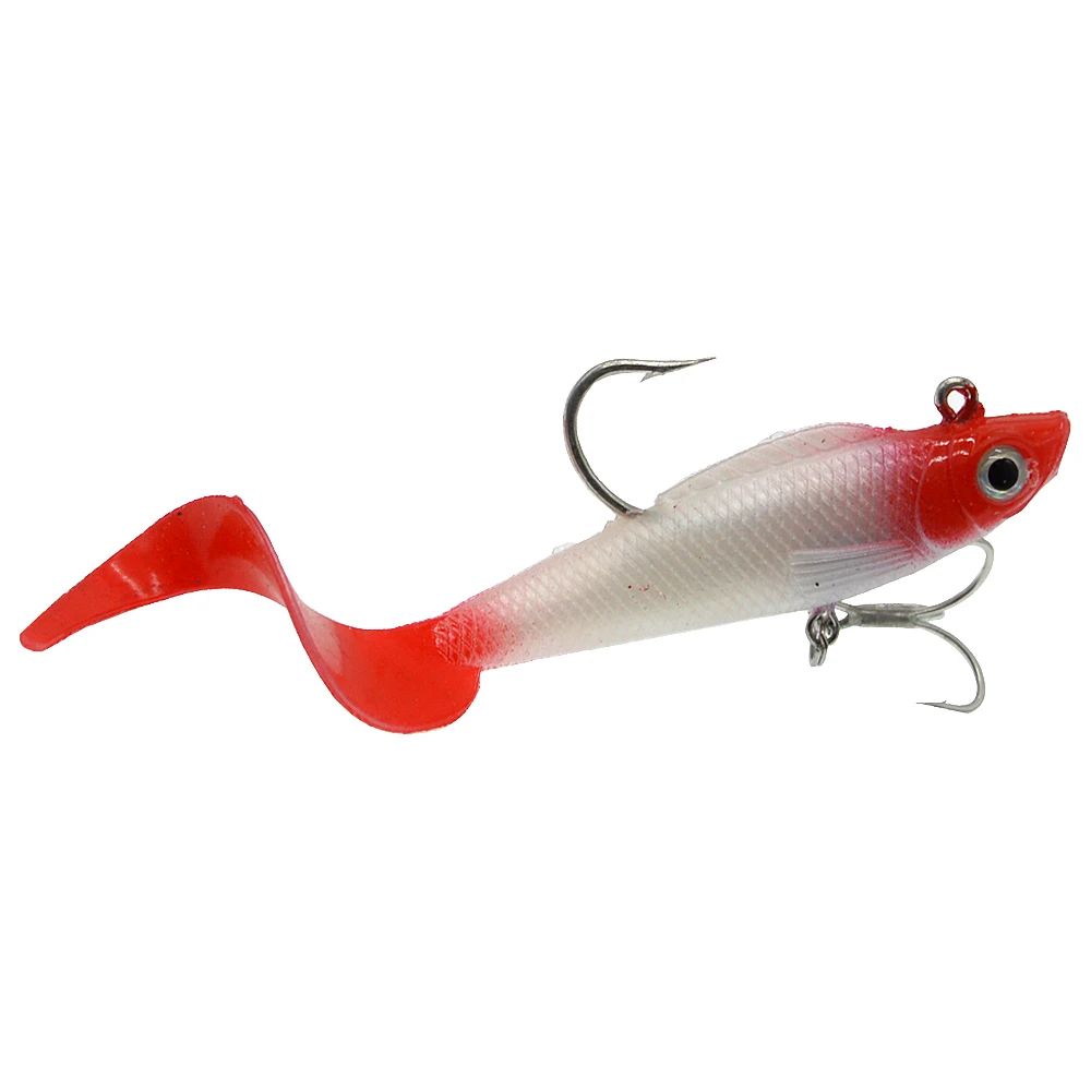 

WLDSLURE Soft Silicone Lures 18g/9.5cm Lead Head Jig Fishing Lures Softbaits Fish Single Hook Artificial Bait Supplies Tackles