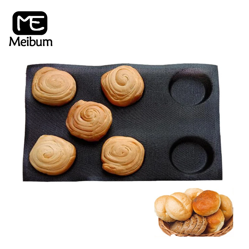 Meibum 6 силиконовые полости форма для хлеба вечерние домашние гамбургерные Eclair