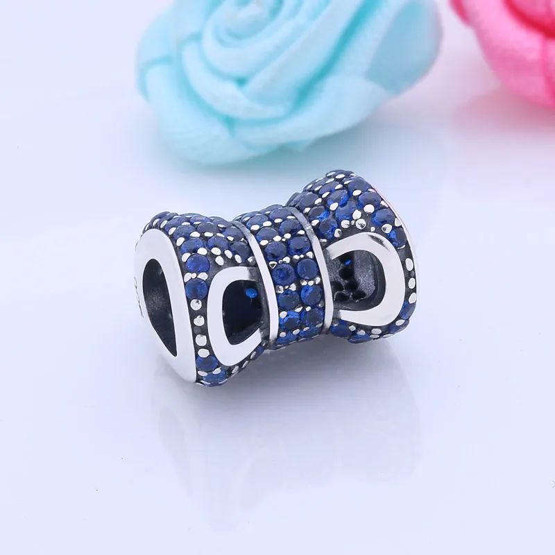 Плавающий сердце и узел Бусины Fit Pandora браслет Аутентичные 925 пробы серебро
