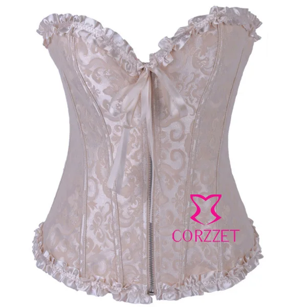 Высокая мода женское украшенное оборками баскское атласное с косточками на