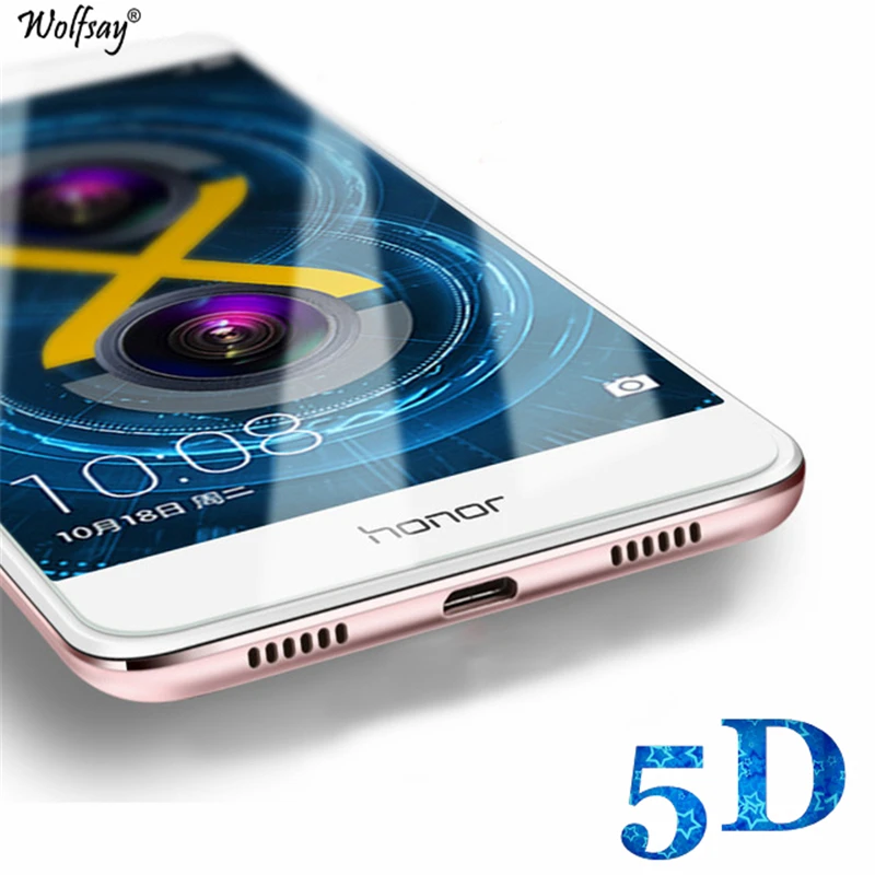 1 шт. 5D изогнутый экран протектор для Huawei Honor 6X закаленное стекло против царапин