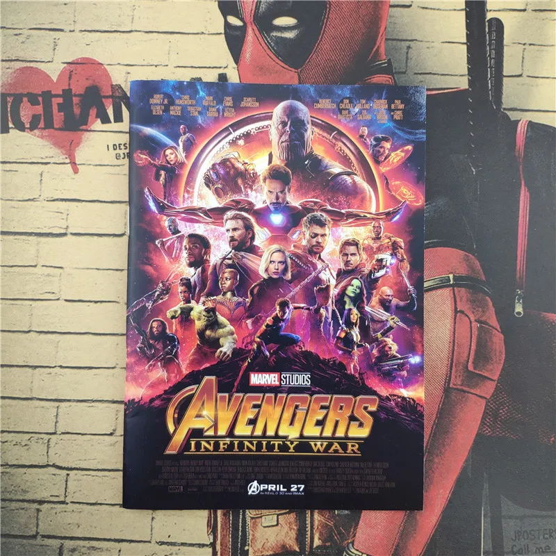 Записная книжка Мстители Infinity War Heros Железный человек Человек паук блокнот для