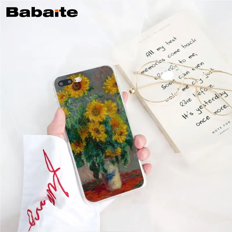 A9 Babaite Клода Мона картина маслом Подсолнух чехол для телефона для iphone 11 Pro 11Pro Max X XS MAX 6 6s 7 7plus 8 8Plus 5 5S SE XR - Цвет: A9
