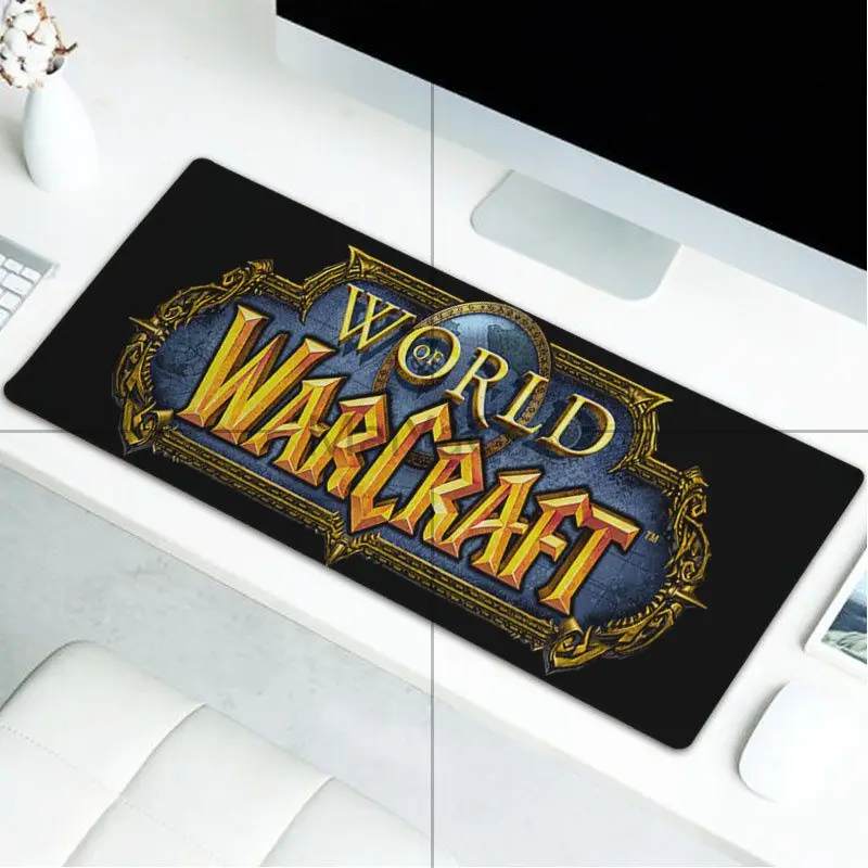 

MaiYaCa New Designs World of Warcraft logo Customized laptop Gaming mouse pad Large Gaming Lockedge Mouse Mat Keyboard Pad