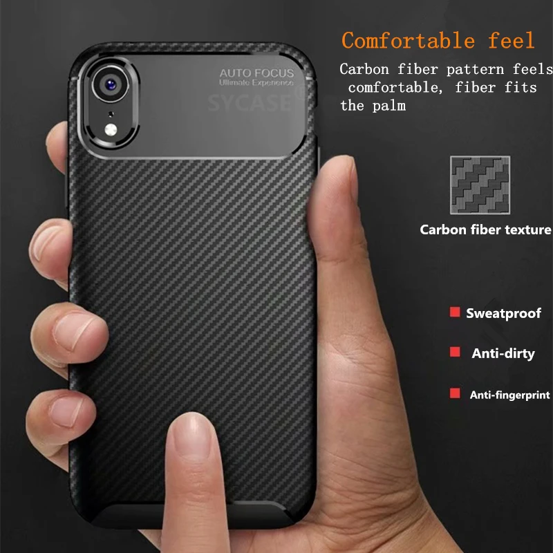 SYCASE Slim Carbon fiber stereo Business soft shell For Nokia 8.1 7.1 plus for X5 X6 X7 Case All inclusive Anti-drop Cover |