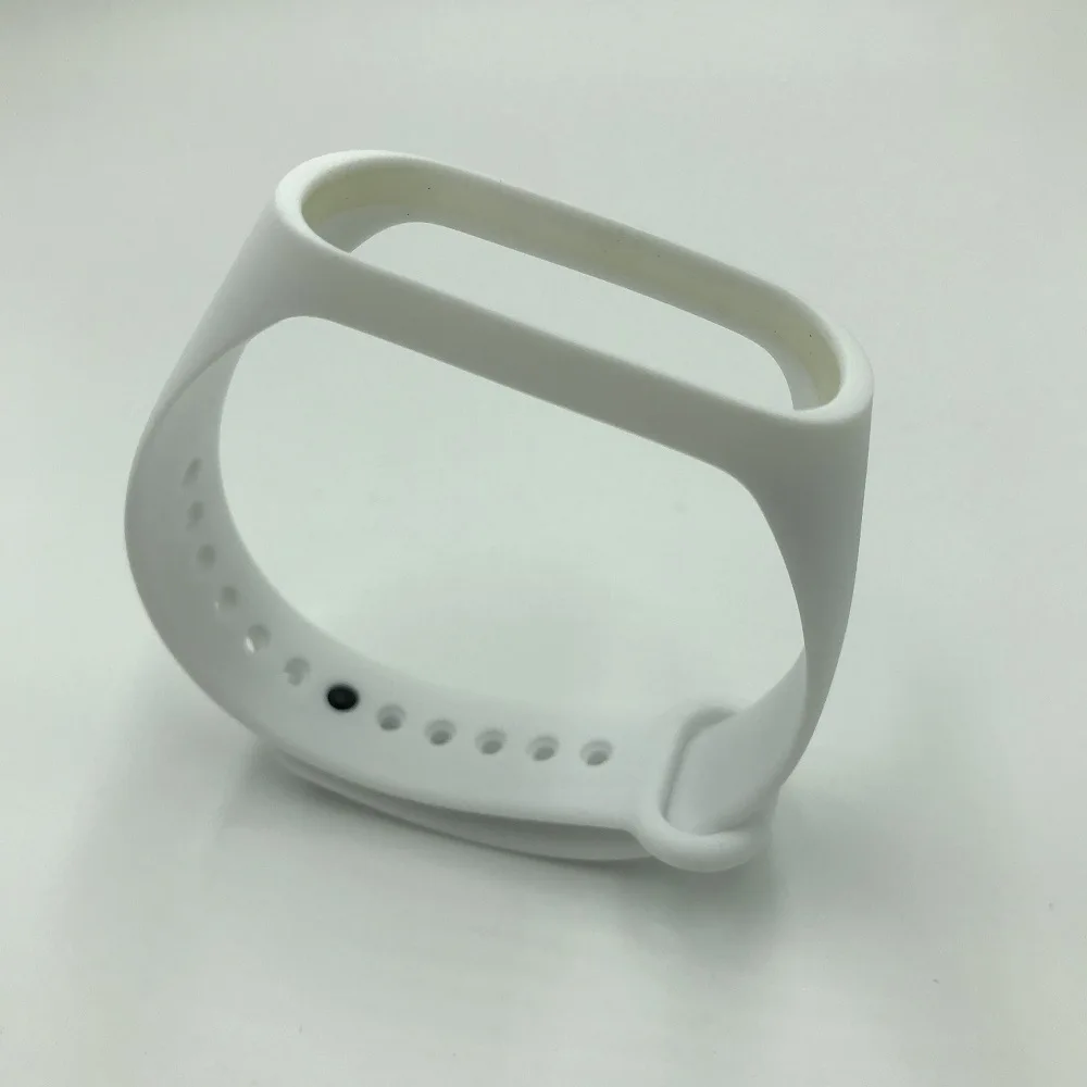 Силиконовый ремешок mi Band 4 красочные ремешки для Xiao mi band 4 умный Браслет сменный ремешок для mi Band 4 умный Браслет - Цвет: White