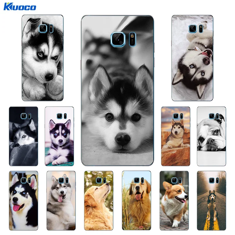 DIY For Samsung Galaxy S6 Edge Plus Phone Case / Shell Soft TPU Pets Dogs Printing Coque |