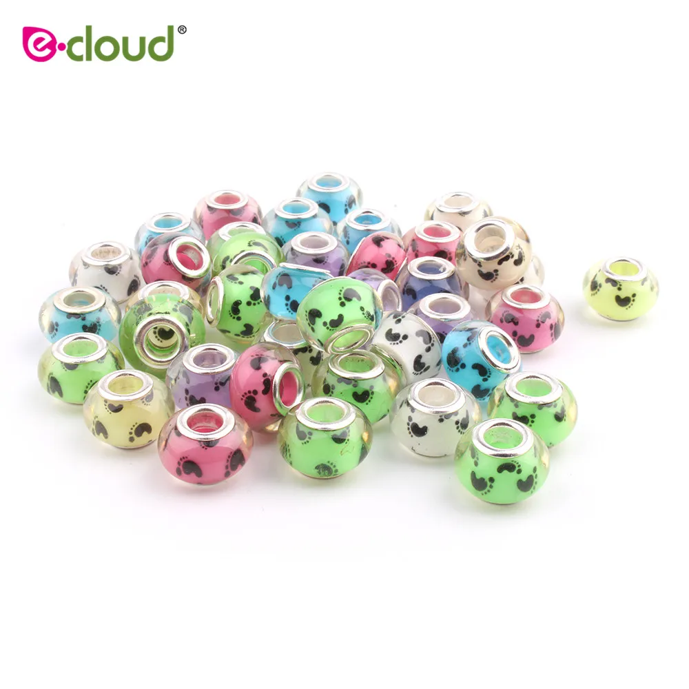 

50pcs/pack Plastic Resin Hair Beads 5mm Hole hair cuff for Crochet Dreadlock Braiding Hair Extensions