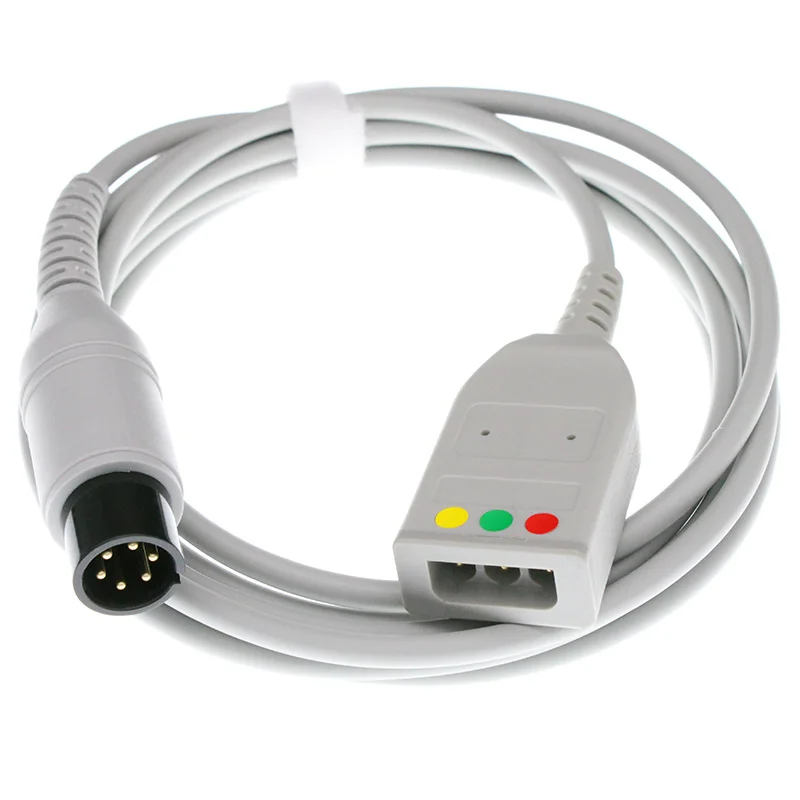 3 свинцовый ECG eкг кабель для багажника и Siemens leadwire BCI CSI GE Nellcor Nihon Kohden Philips Mindray ECG/EKG