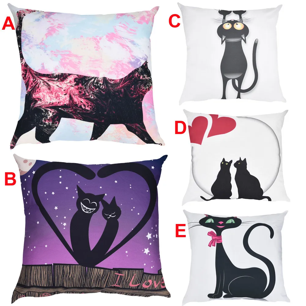 5 видов стилей наволочки с принтом декоративные подушки из полиэстера