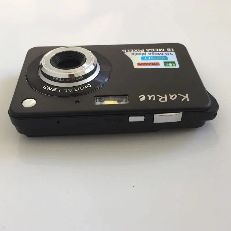 Черный KaRue Высокое качество Портативный 18MP 720 P Мини Цифровая камера 8x цифровой зум фоторамка 2,7 дюймов экран 5MP CMOS цифровое видео - Цвет: Черный