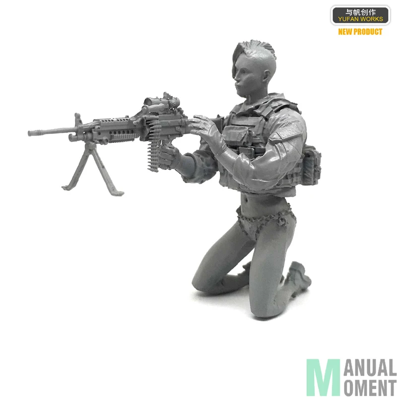 Миниатюрный 1/35 Современная армия печать штурмовая команда женский солдат Лара