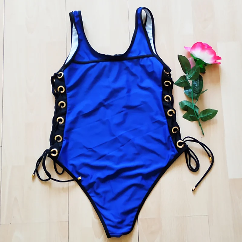 Женский купальник со шнуровкой бандажный монокини для пляжа 2019|Комбинезоны| |