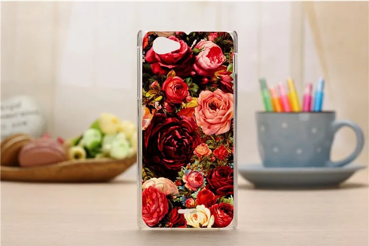 Модный жесткий чехол diy с рисунком Совы тигра розы цветов Эйфелевой башни для sony Xperia J ST26i