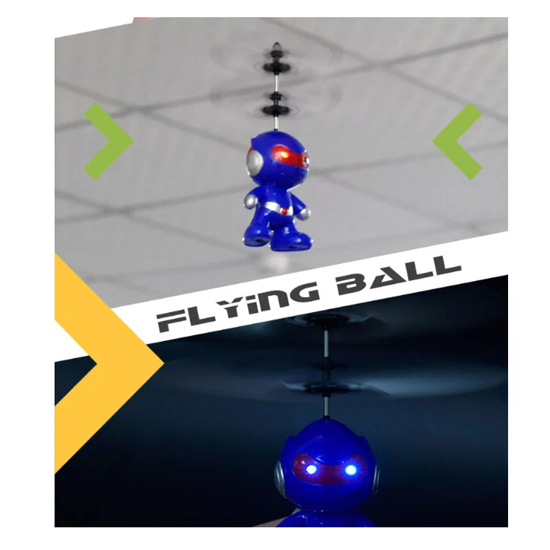 Kids Mini Hand Sensing Flying Robot Luminous Rechargeable Child Vehicle LED Flashing Light Toy Suspension Induction Fly Aircraft |