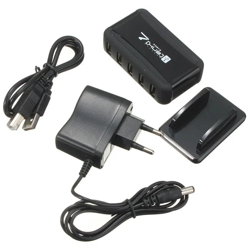 Универсальный высокоскоростной 7 портов USB 2 0 Multi хаб расширения/сплиттер с