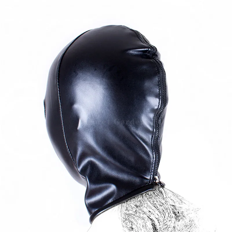 Morease Leather Hood Mask Sexy Bondage Fetish Mouth erotic Sex Toy For Woman Couple Restraint Adult Game juguetes | Красота и