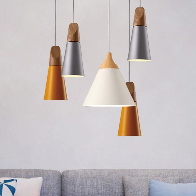 Скандинавские подвесные светильники современные европейские лампы для дома