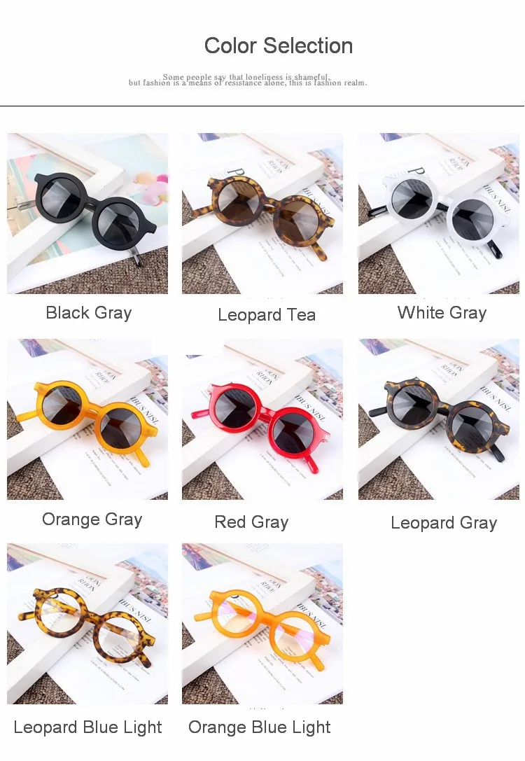 Винтажные круглые очки детские очки Oculos de sol очки для мальчиков и девочек винтажные Oculos de sol UA400 Оттенки для детей