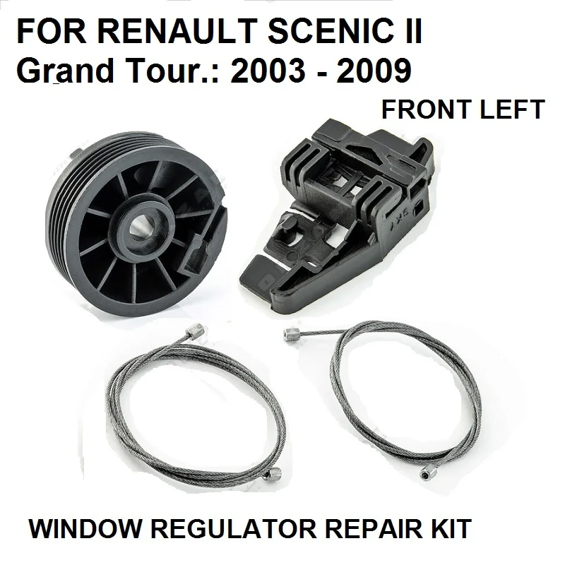 

2003-2009 FOR RENAULT SCENIC GRAND TOUR II 2 WINDOW REGULATOR REPAIR KIT NEW FRONT LEFT NEW PARTS