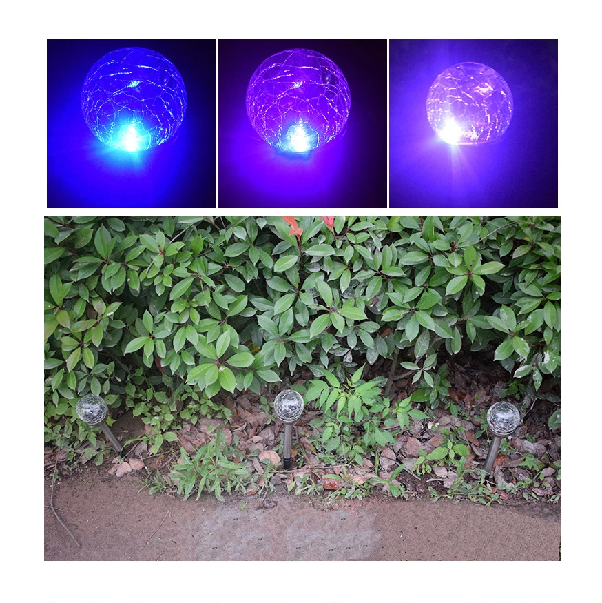 WSFS Горячие 4 солнечные садовые фонари на открытом воздухе цветные светодиодные