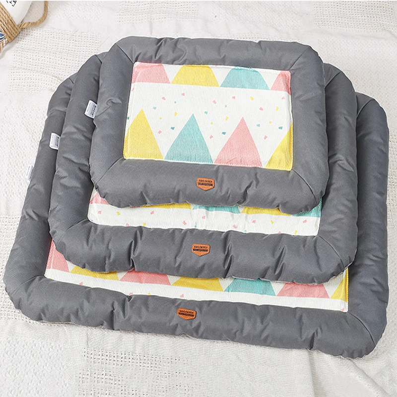 

2018 New Dog Summer Mat Breathable Pet Puppy Soft Bed Cool Floor Mats For Cat Pet High Quality Cushion for Small Dogs