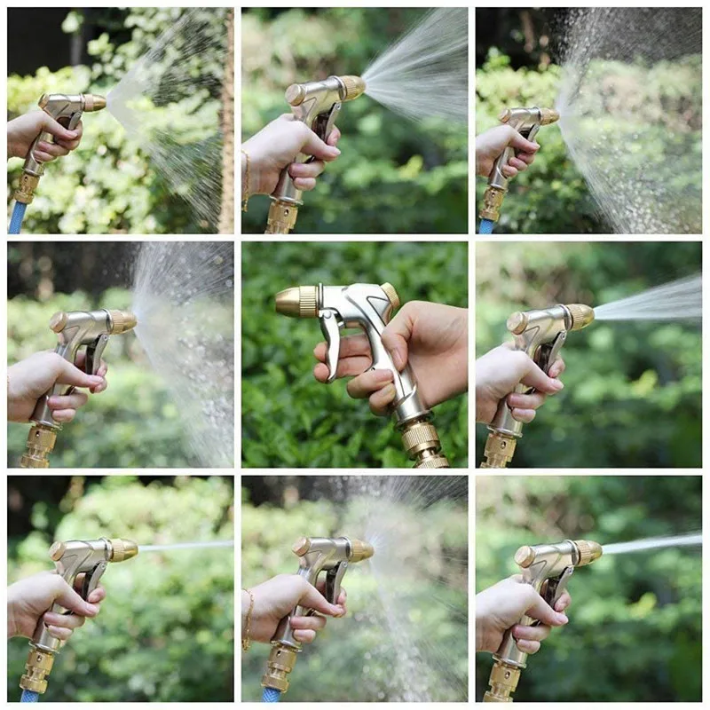 FIRMOR High Pressure Power Water Gun 4 Watering Patterns Garden Hose Nozzle Spray Sprinkler Cleaning Tool | Дом и сад