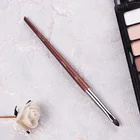 Профессиональная деревянная ручка #202, Маленькая плоская коническая кисть для контура глаз, точная Кисть для макияжа глаз с пятнами и дымкой