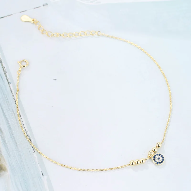 Цельный браслет из серебра 925 пробы с фианитами|Браслеты шармами| |