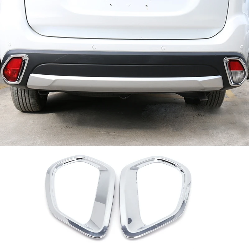 2 шт. хромированная Автомобильная задняя лампа заднего противотуманного фонаря