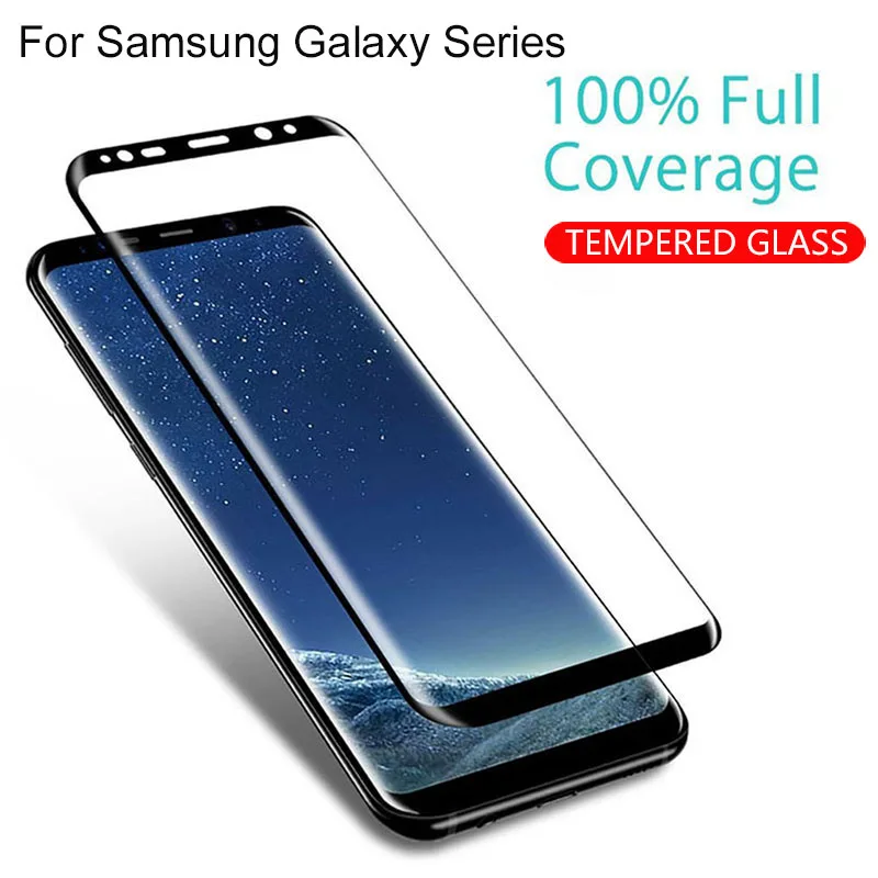 Защитное стекло для Samsung Galaxy s8 Plus закаленное с 3D краями | Мобильные телефоны и