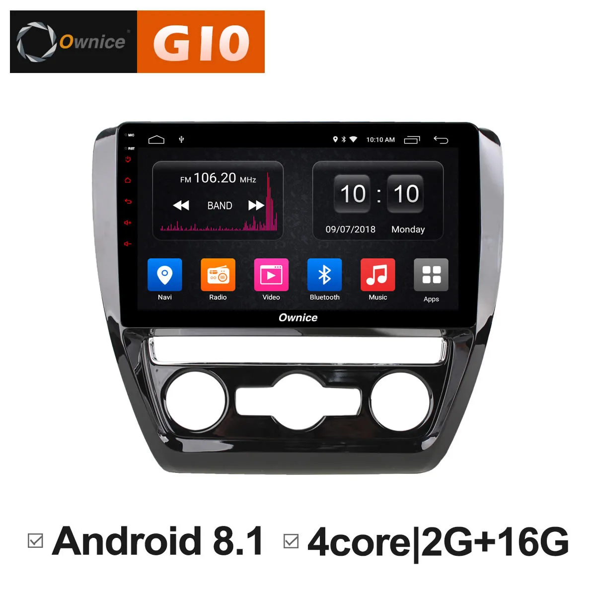 Ownice C500 + G10 10 1 дюймов ips Восьмиядерный Android 8 автомобиль DVD Радио для Volkswagen VW Sagitar 2012