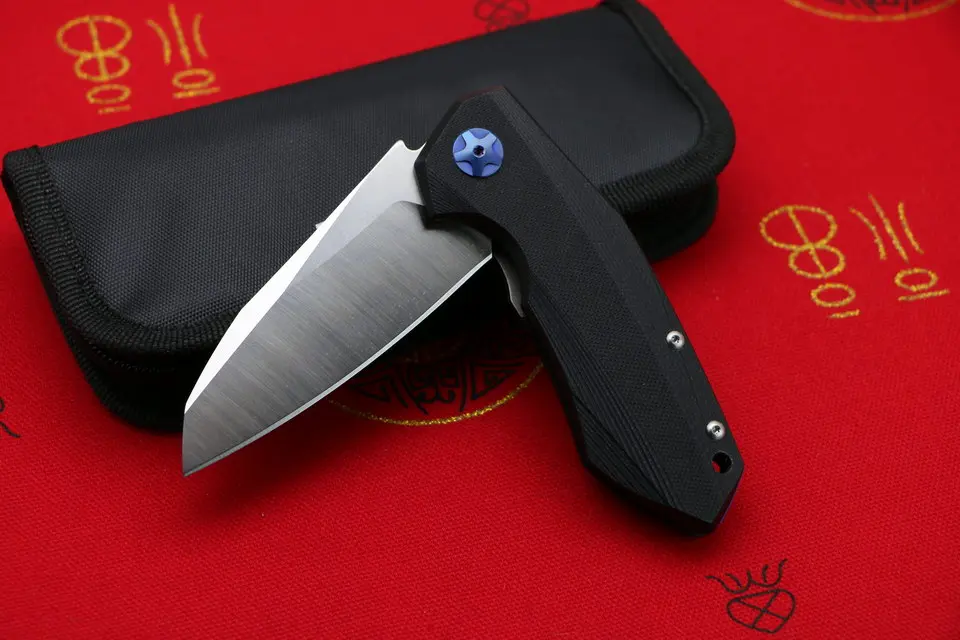 LOVOCOO ZT0456 Флиппер складной нож D2 лезвие G10 Ручка Открытый Отдых Охота Карманный фрукты Ножи EDC инструменты Surviv