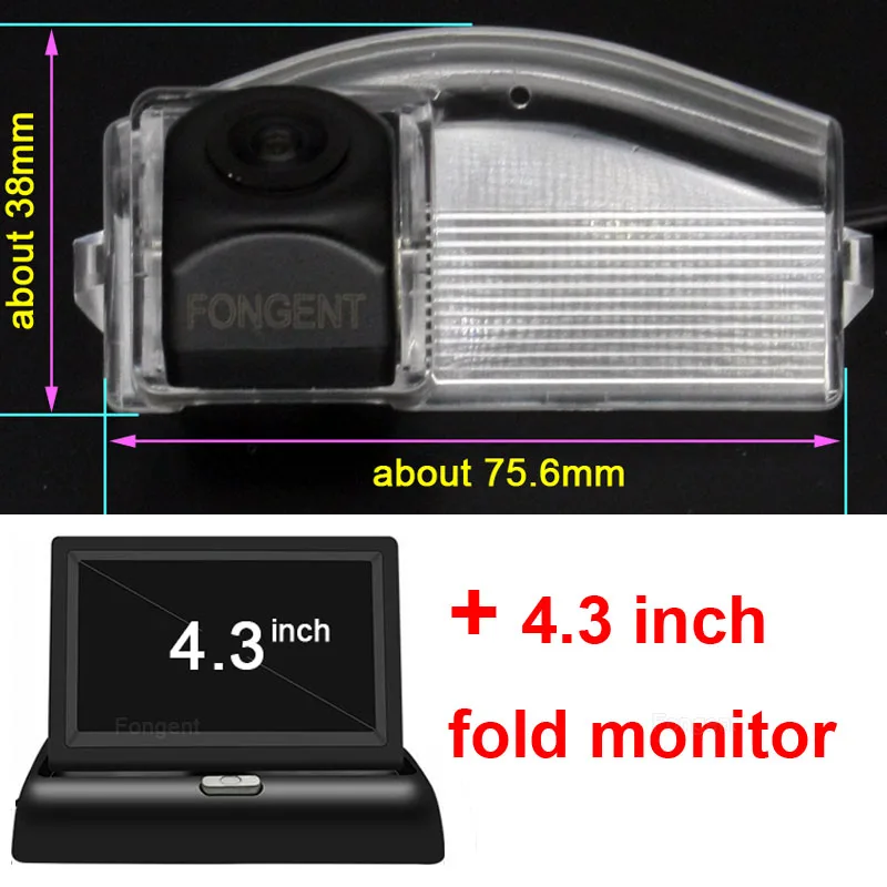 Для Mazda 2 3 2004 2005 2006 2007 2008 2009 2010 2011 2012 2013 автомобиля зеркало заднего вида резервного копирования парковки Mirrror монитор Камера - Название цвета: Y8023-Z1-43