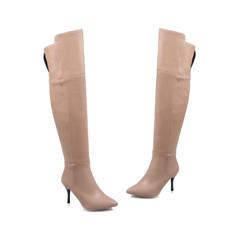 

ENMAYER Woman Sexy Boots Over The Knee High Women High Heel Boots Women's Fashion Winter Confortable Warm Shoes Woman CY040