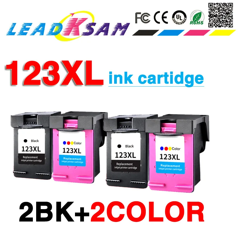 4x 123XL чернильный картридж Замена для hp 123 Deskjet 1110 2130 2132 2133 3630 3632 3638 4520 IP123|Чернильные