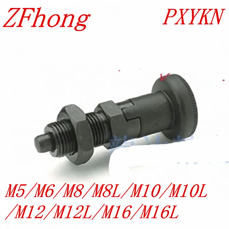

M5 M6 M8 M10 M12 M16 Indexing plungers with rest position Black oxided steel