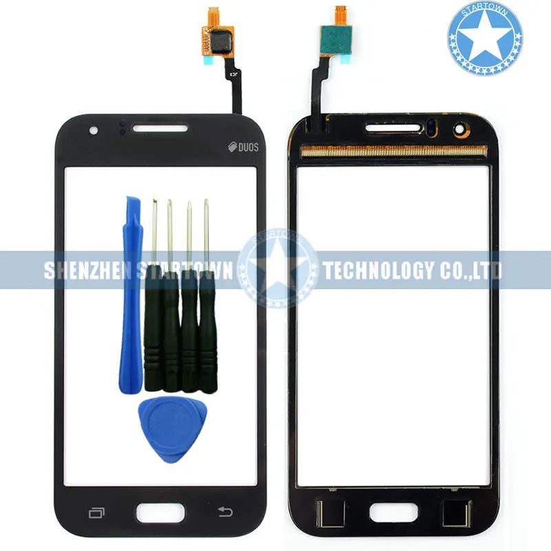 Черный сенсорный экран дигитайзер для SAMSUNG GALAXY J1 4G SM J100 Замена с