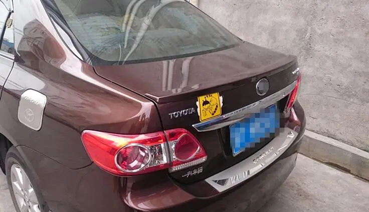 ABS черный белый красный цвет и т. д. задний спойлер для автомобиля Corolla 2006 07 08 09 10 11 12