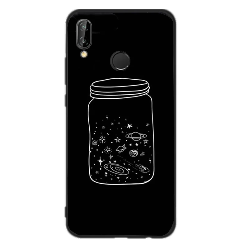 Чехол SICOOTE для huawei p9 lite черный тонкий чехол Moon jet P20 P8 2017 P10 Lite P9 mini P Smart Fundas |