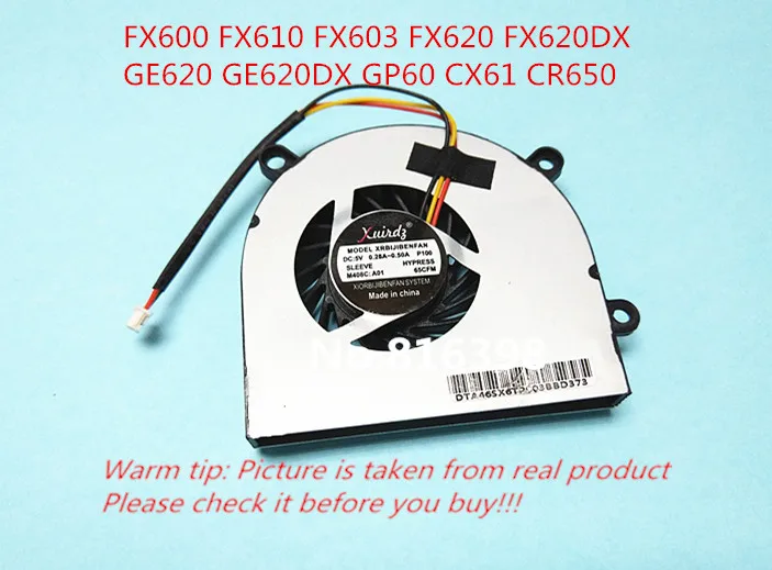 Кулер для ноутбука MSI CR650 FX600 FX610 FX603 FX620 FX620DX GE620 GE620DX|laptop cooler fan|fan for laptoplaptop fan |