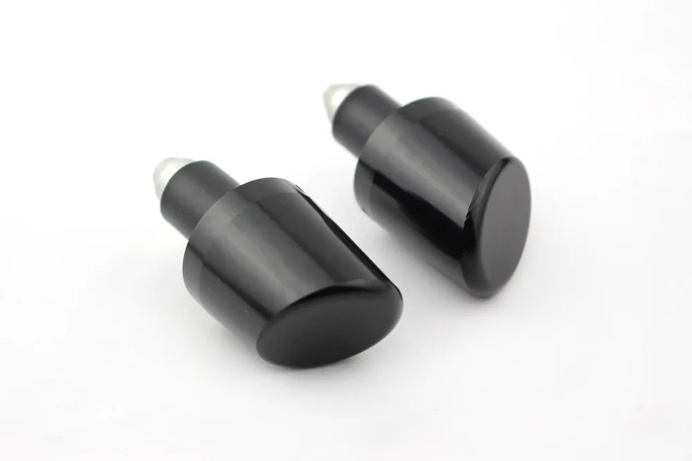 Мотоциклетные универсальные колпачки для руля с вырезами черные серебристые