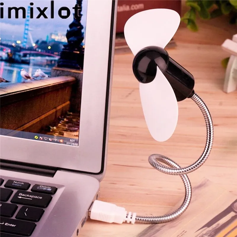 Imixlot Новое поступление Гибкая usb-лампа портативный съемный мини-вентилятор для