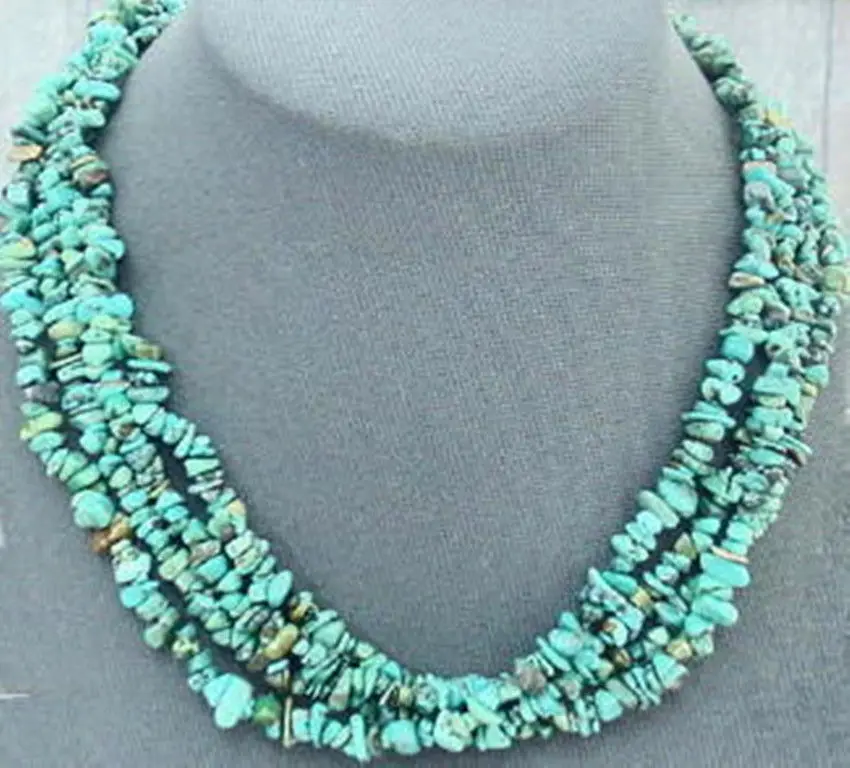 

100 "дюймов длинные естественный неправильной формы украшения с зеленым камнем Цепочки и ожерелья