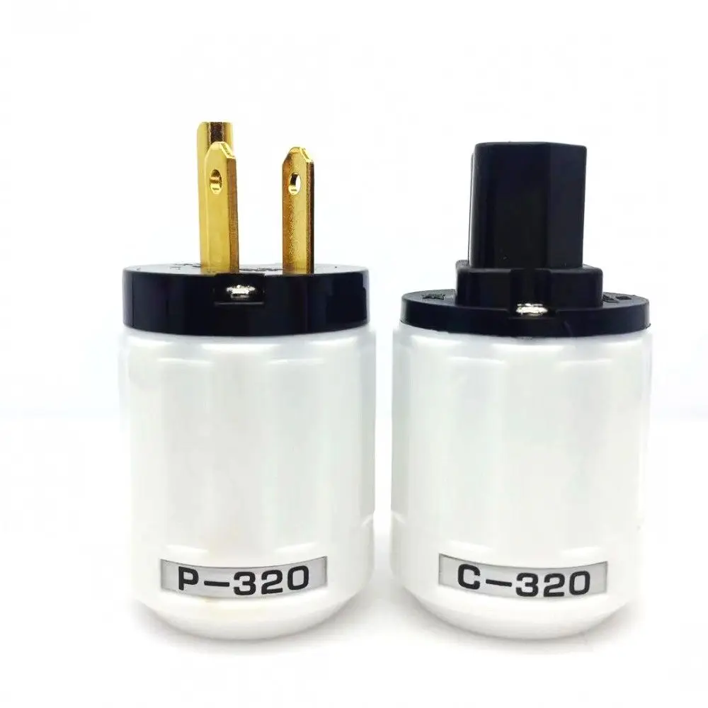 Gold plated US Plug Oyaide HIFI P-320/C-320 Чистая медь ЕС/США Schuko AC Разъем питания Ver IEC разъем матихур пара - Цвет: Gold plated US Plug