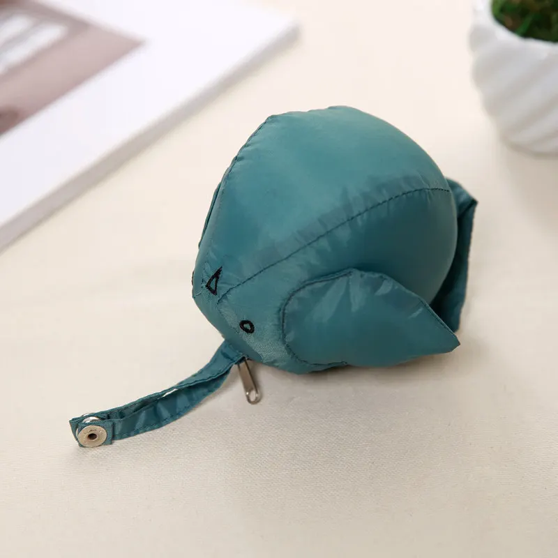 blue Новые Креативные животные нейлоновые складные эко многоразовые сумки многоразового использования для Покупок Сумка-тоут переработанные сумки для хранения - Цвет: blue
