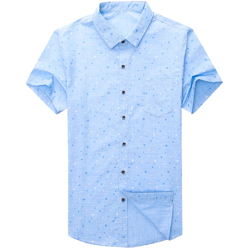 2019 брендовая Повседневная летняя Роскошная приталенная Мужская рубашка с